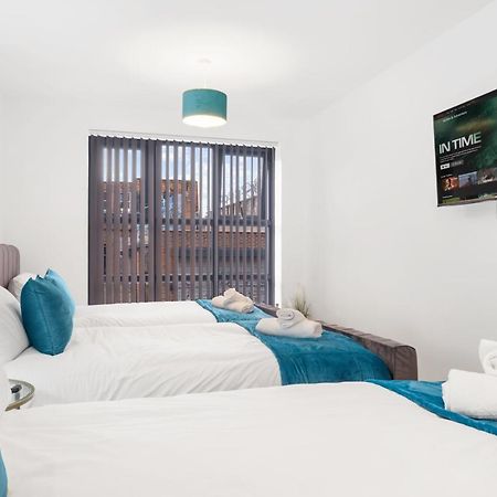 Ebra Stays - Choice Of 2 Or 3 Individual Beds - Luxury New Build Apartment ✪ City Centre, Digbeth ✓ Smart Tv'S & Large Corner Sofa - Birmingam Exterior foto