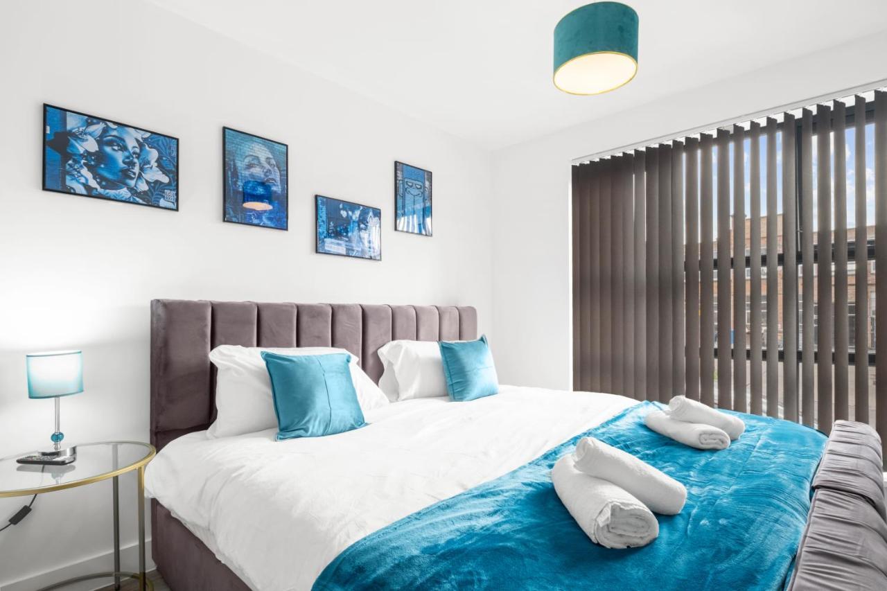 Ebra Stays - Choice Of 2 Or 3 Individual Beds - Luxury New Build Apartment ✪ City Centre, Digbeth ✓ Smart Tv'S & Large Corner Sofa - Birmingam Exterior foto