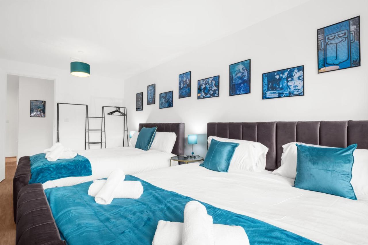 Ebra Stays - Choice Of 2 Or 3 Individual Beds - Luxury New Build Apartment ✪ City Centre, Digbeth ✓ Smart Tv'S & Large Corner Sofa - Birmingam Exterior foto